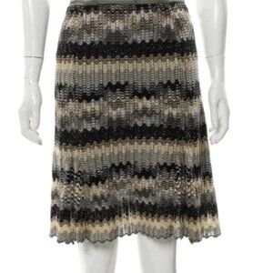 Missoni Metallic Thread Knee-Length Skirt IT42/US 6/M